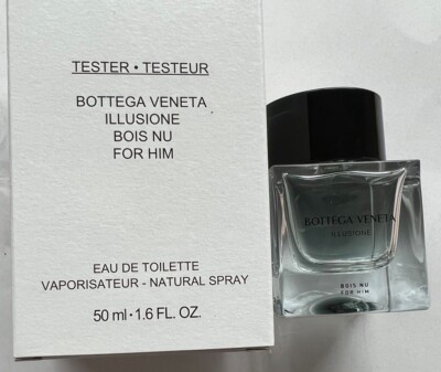 Bottega Veneta Illusione Eau de Toilette Bois Nu for Him 1.6oz New in Tester Box