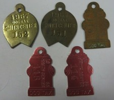Vtg 1960's Lot Dog Tag License Tax Registration SMITH CENTER, KANSAS Exonumia