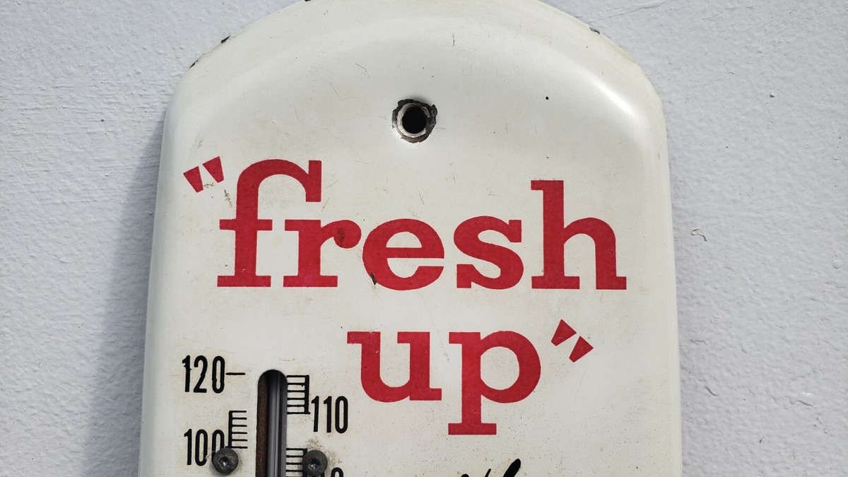1969年　セブンアップ Vintage advertising 1969 7up Metal Thermometer sign soda | eBay