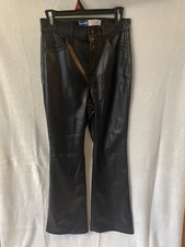 Old Navy High Waisted Faux Leather Flare Pant-Size 4