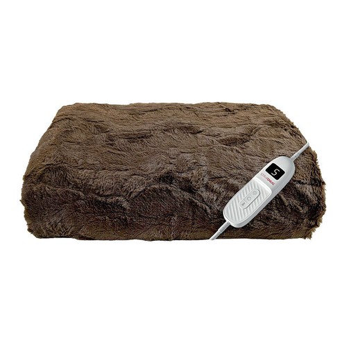 Lakeland Brown Faux Fur Heated Throw eBay