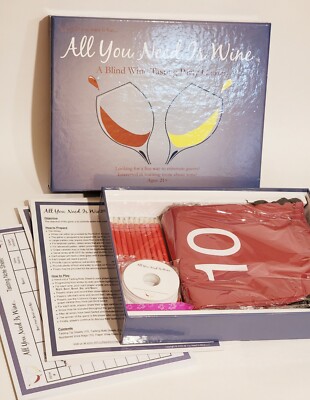 All You Need Is Wine Board Game A Blind Wine Tasting Party Game 2009