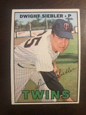 1967 Topps #164 Dwight Siebler Twins - VG EX