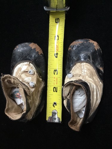 1800'S VICTORIAN BABY BOOTS SHOES LEATHER EARLY KIDS CHILD - Picture 4 of 8
