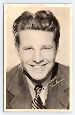 c1940 Ozzie Nelson Hollywood Portrait RPPC Big Band Leader Postcard Signed