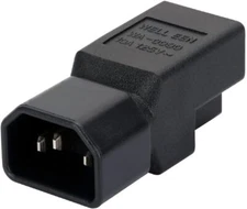 Adapter Nema 5-15r to C14 IEC C14 Male to NEMA 5-15R Power Converter Adaptor