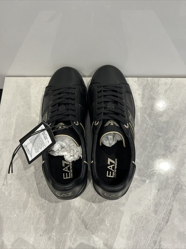 mens ARMANI classic performance leather sneakers size uk7 eu40 2/3 RRP:£140 #727 - Picture 6 of 8