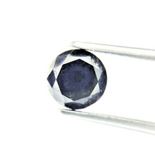 Real diamond natural diam 1.42tcw black sparkling round brilliant cut for gift