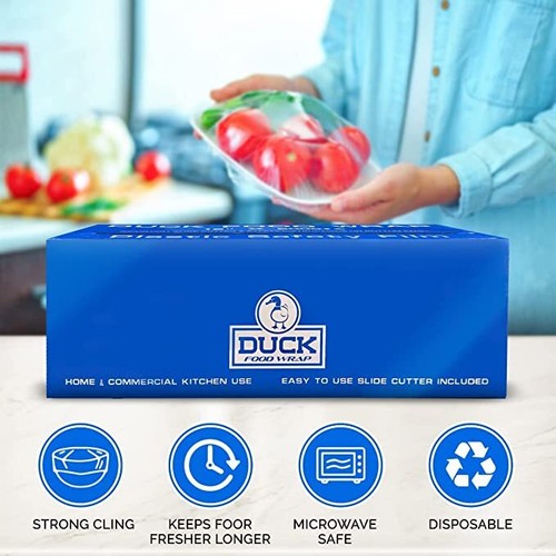 Duck Food Plastic Wrap with Seal & Slide Cutter on Box Heavy Duty 12"x 2000 Feet - Picture 13 of 20