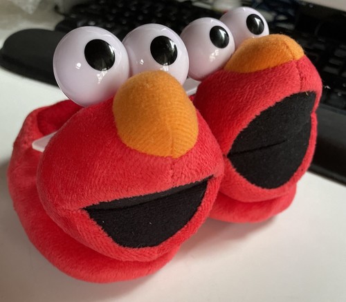 Zapatillas Sesame Street ELMO Niños Pequeños PEQUEÑAS Talla 3/4 Difusas Nuevas Casa Zapatos Rojo - Imagen 7 de 8