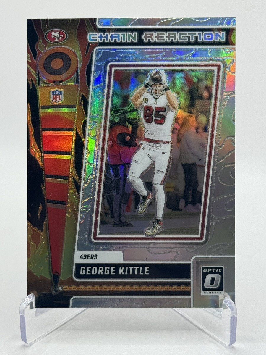 2023 Donruss Optic George Kittle Chain Reaction Silver Holo #CR-GK 
