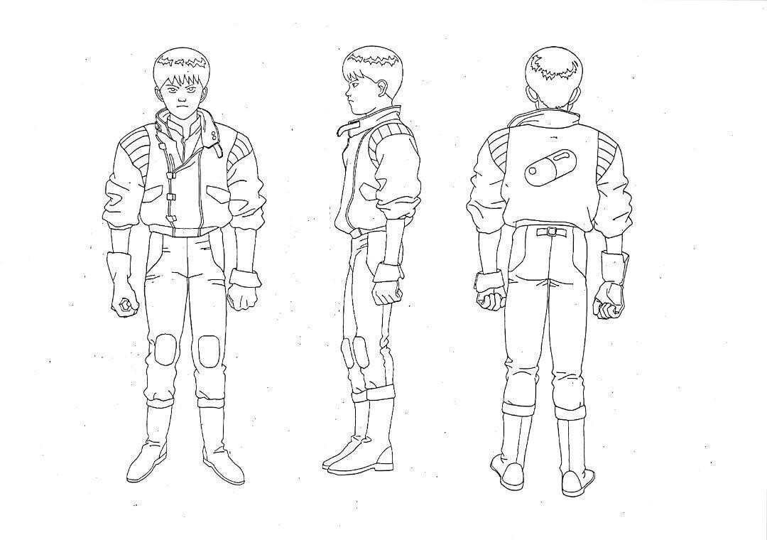 AKIRA synopsis Character copy model sheets Design Works App.146