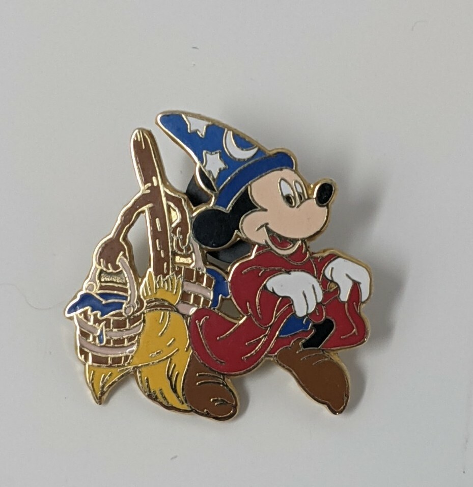 Disney Pin Sorcerer Mickey w/ Dancing Brooms Vintage | eBay