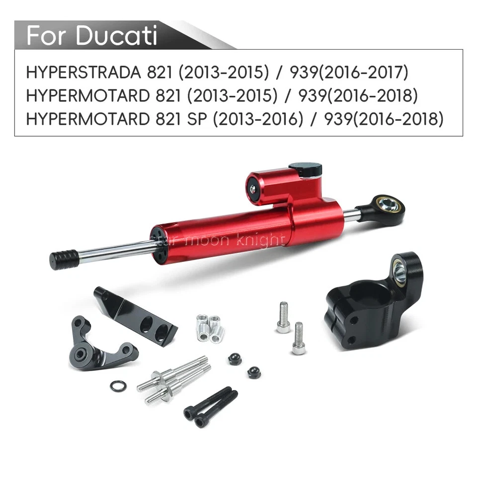 Kit de montagem de suporte amortecedor de direção para Ducati Hypermotard 821 Hyperstrada 939 - Imagem 3 de 4