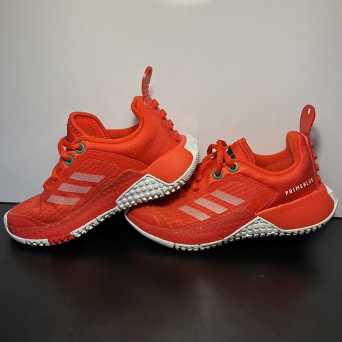 Adidas X LEGO Sport J - Youth Sz 11 K - Shoes Running Sneakers Red H01503 - Picture 2 of 7