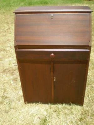Art Deco Vintage Style Writing Bureau Cabinet Fold Down Front Art Deco Vintage Style Writing Bureau