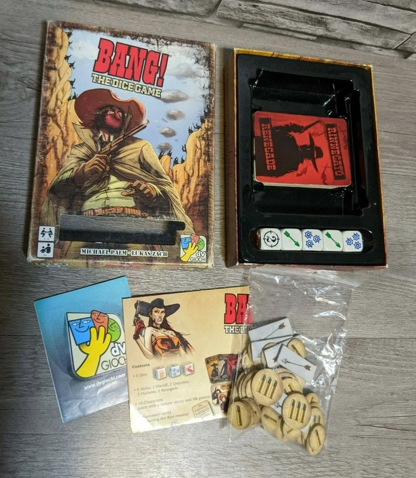 Bang! The Dice Party Game Board Game by DaVinci Games Gunfighter Cowboy Western - Image 2 of 3