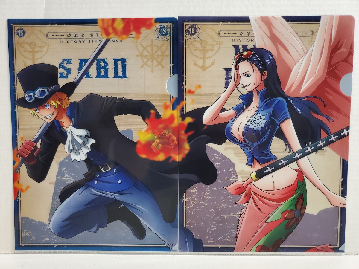 One Piece History Relay Clear File Folder - Sabo & Nico Robin | eBay