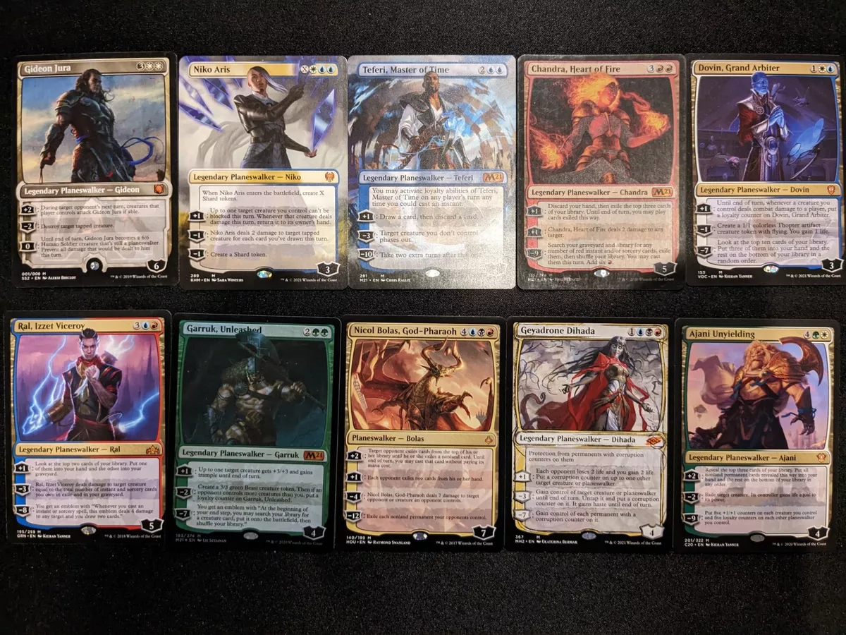 Lot of 10 MTG Magic the gathering planeswalkers - Mythic Rares