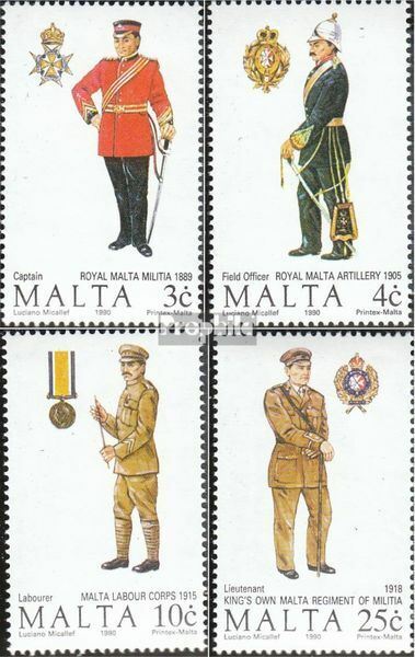 Malta 846-849 mint/MNH 1990 Uniforms