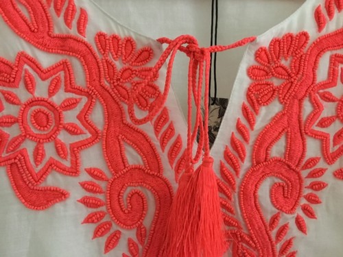 Up Lewis Summer Beautiful Kaftan M Size Boho Embroidered John Ibiza East Cover BwIqz56