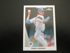 RANDY JOHNSON 1990 LEAF ROOKIE CARD # 483 NMMT. rookie card picture