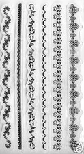 HEIDI GRACE Rubber Cling Stamps BORDERS 1 66021 ORNATE