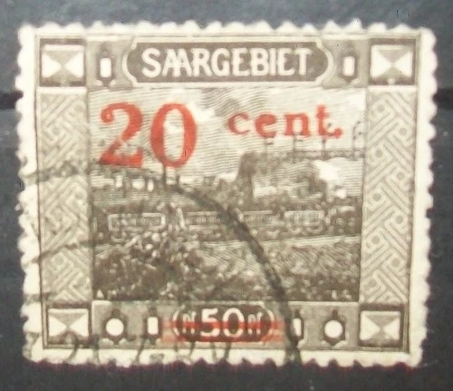 N°1865K STAMP GERMAN SAARGEBIET CANCELED  Aus