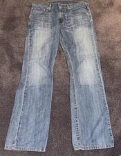 Levi's 527 men's jeans Slim bootcut W34 L32 mid blue denim Levis