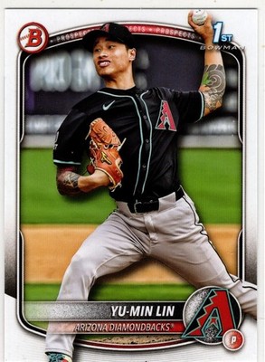 2025 Topps 1st Bowman Baseball Yu-Min Lin No. BP-27 Arizona Diamondbacks
