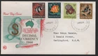 1966 Australian FISH Sealife Definitives on WCS FDC