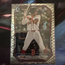 2026 Bowman Baseball Franklin Arias Reptilian Refractor - Red Sox
