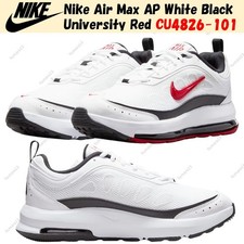 Nike Air Max AP White Black University Red CU4826-101 Men's Size