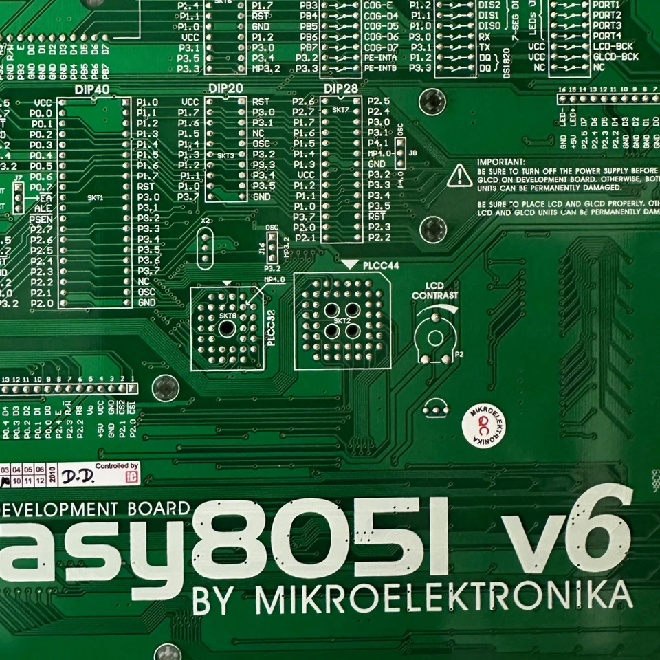 MikroElektronika Easy8051 v6 Development Board USB RS232 GLCD – Open Box NOS - Image 3 of 3