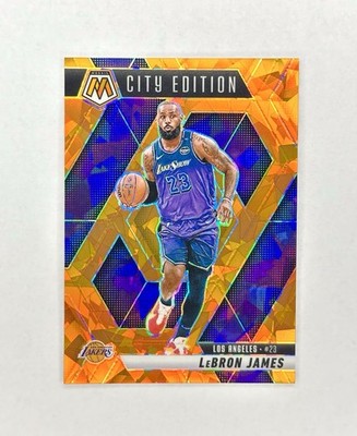 2024-25 Panini Mosaic - LeBron James #286 City Edition Orange Ice Prizm /49
