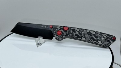 Kizer Madrac - SMKW Ltd Ed Serial, Grey/Black Vortex, Red Button, 10V. 3693E4