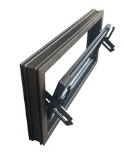Kellerfenster braun 400 x 300mm Einfachverglasung