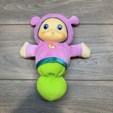 Playskool Hasbro 2017 Pink Gloworm Glow Worm Music Toy 9" Plush CLEAN WORKS