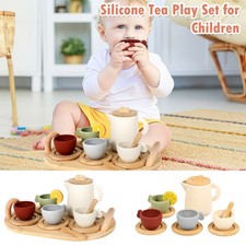 14Pcs Toy Tea Set for Kids Simulation Afternoon Tea Kit Creative Role Play qrkkf