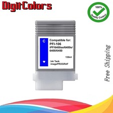 PFI106 Cyan Ink Tank Cartridge For Canon IPF 6400s 6400se 6400 6450 PFI106C