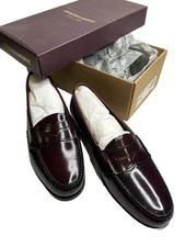 New With Box Men’s Johnston Murphy Dark Burgundy Hayes Penny Loafer Size 11