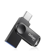 Orlian 64GB USB C Flash Drive Dual 3.0 Thumb Type-C & 64GB, Black