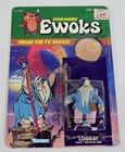 A-992 MINT WITH CARD VINTAGE 80'S KENNER STAR WARS EWOKS LOGRAY FIGURE