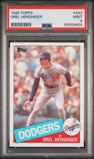 1985 Topps #493 Orel Hershiser RC PSA 9
