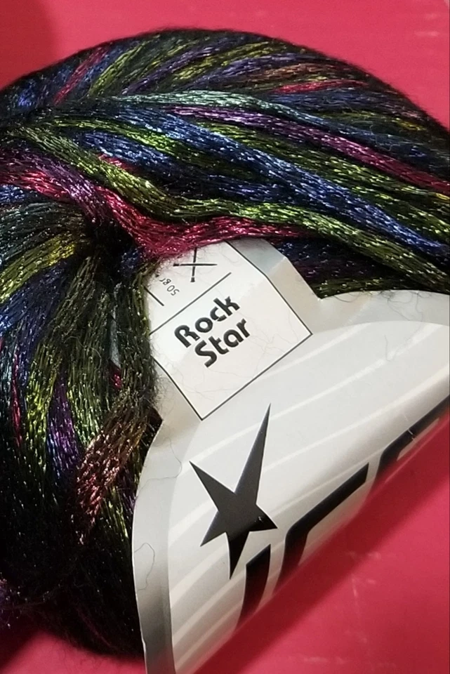 2 Bolas de Hilos de Hielo Rock Star 75017 Multicolor Brillo Metálico 50g/115m por Bola Foto 2 de 4