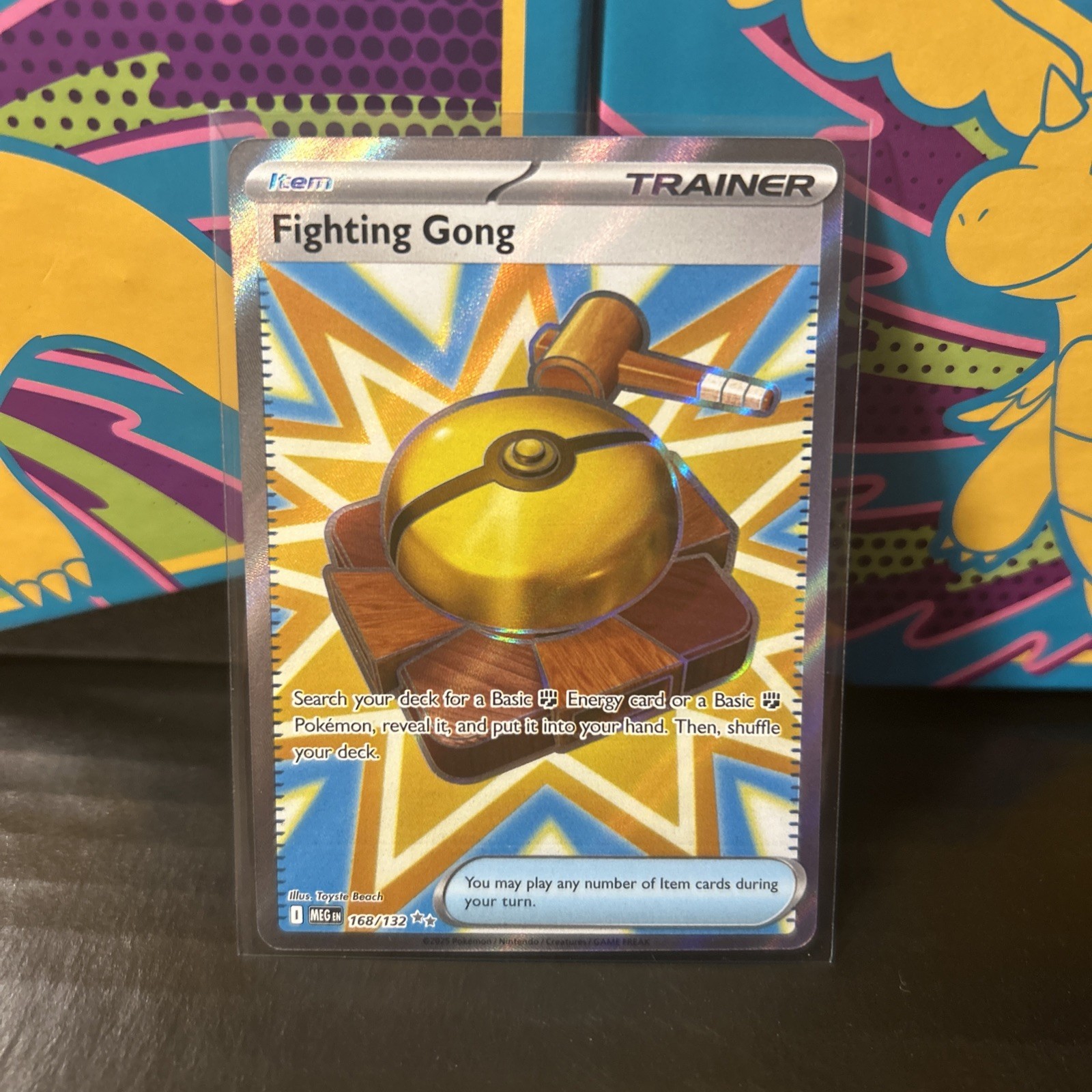 Fighting Gong 168/132 Ultra Rare Full Art Pokemon Mega Evolution ENG NM