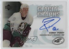 2005-06 Upper Deck Ice Glacial Graphs Corey Perry #GG-CP Auto 14ba