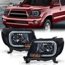 Led Tube Smoke Projector Headlights For 2008 2009 2010 2005-2011 Toyota Tacoma Led Tube Smoke Projector Headlights For 2008 2009 2010 2005-2011 Toyota Tacoma