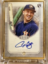Alex Bregman 2017 Topps Transcendent Gold Framed Auto /25 Rookie Astros RC Cubs