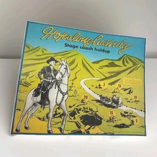 1950s Hopalong Cassidy Tin Litho Game Sign Double-sided Western Target Practice